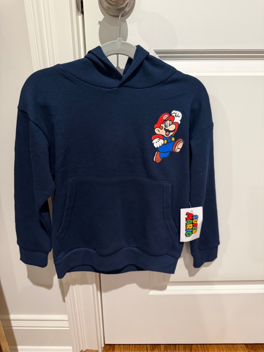 Nintendo Kids Super Mario  Navy Blue Hoodie  size 4/5 NWT